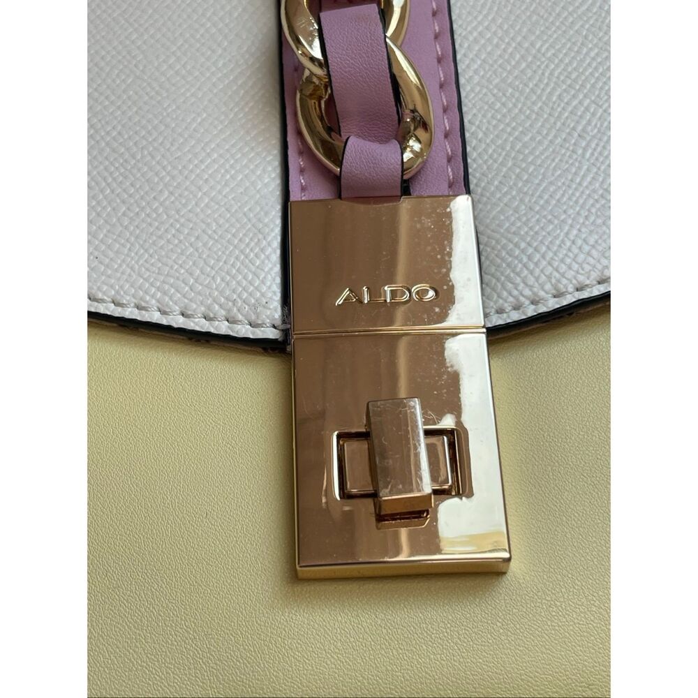 ALDO Colorblock Embellished Satchel – Chic Statement Handbag - Picture 4 of 4